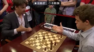 Morozevich vs Magnus Carlsen - Amazing end game - Blitz Chess Ending