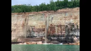 Pictured Rocks Cliff Video
