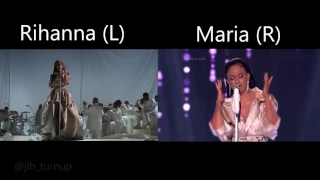 Rihanna Vs. Maria Tyszkiewicz - Diamonds - Live Comparison