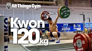 Kwon Chang Il 120kg Warm Up Almaty 2014 World Championships Training Hall