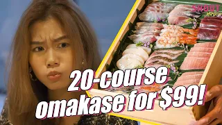 We tried a 20 course Omakase for only $99?!