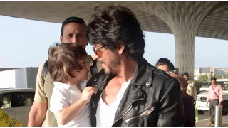 Shah Rukh Khan's son AbRam crash live interview in the cutest style!
