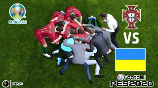 Euro Cup 2020 || Portugal vs Ukraine || PES 2020 || Gameplay