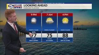 Very Warm and Muggy, Great Beach Weather through Memorial Day: Saturday Evening Forecast 5/25/2024