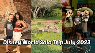 Disney World Solo Trip July 2023 Day 2 Part 1 - Animal Kingdom, Kilimanjaro Safaris, Meeting Moana!