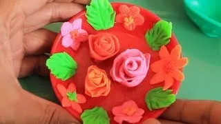 How to Make Play doh Flowers | Play-Doh Roses Kids' Toys