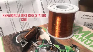 How to repair a dirt bike stator coil (1989 Kawasaki kx250)