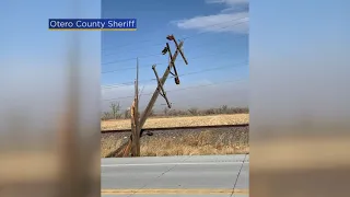 Multiple Power Poles Downed In Otero County