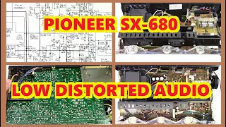 PIONEER SX-680 RECEIVER ONE CHANNEL LOW / MISSING / DISTORTED. VINTAGE STEREO REPAIR.