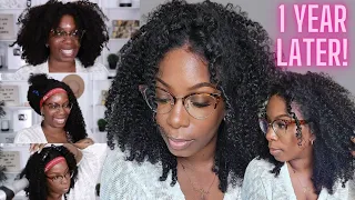 Shedding, Tangles, Matting? WATCH THIS! Refresh Curly Wig 1 YEAR LATER 2nd Install BeautyForeverHair