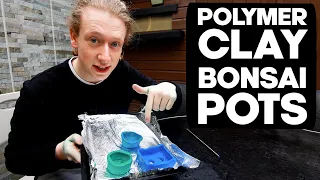 Making Bonsai Pots with Polymer Clay🪴