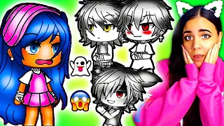 👻🖤 Living With 3 Ghosts?! 👻🖤 Gacha Life Mini Movie Love Story Reaction