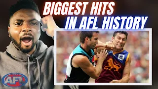 Brit Reacts To THE BIGGEST AFL BUMPS EVER!