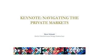 CIS Catholic Investor Symposium: Navigating the Private Markets