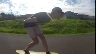 Death wobbles on a longboard