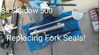 84 Shadow 500 Fork Seal Replacement