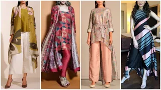 Most charming printed silk dress design / silk kurti design / silk suit design / silk frock design