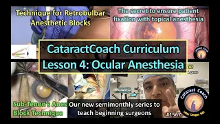 CataractCoach 1567: curriculum lesson 4: ocular anesthesia