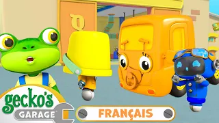 Cache-cache avec les Mécaniciens Arc-En-Ciel | Le Garage de Gecko｜Camions pour enfants