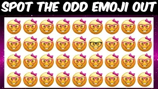 Can you find the odd emoji out in these pictures?