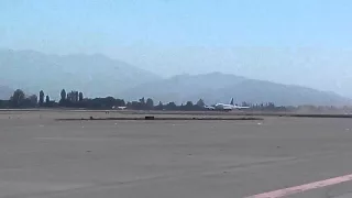 Ed force one despegue desde Santiago de Chile