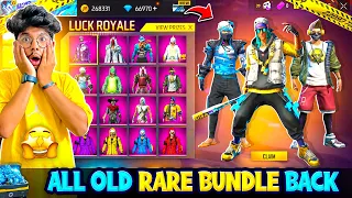 All Rare Bundles Are Back in Luck Royal😍| Poor To Rich in 10,000 Diamond 💎 - Garena Free Fire