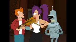 Futurama - Leela beats the devil in a fiddle contest