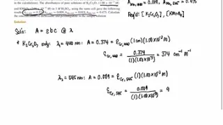 Using Beer’s Law for mixtures