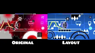 "The Yandere" Original vs Layout | Geometry Dash Comparison