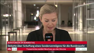 Bundestag LIVE: Debatte über das geplante Sonderbudget für die Bundeswehr