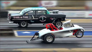 Quarter mile Drag Race - Olden Days Cars Pre 1966 Gassers