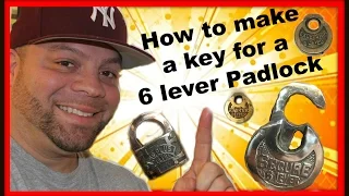 How to open a 6 lever pancake padlock without a key