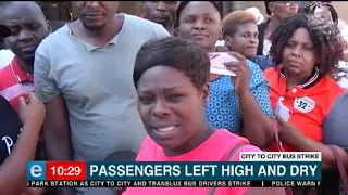 Passengers are stranded at Johannesburg's Park Station
