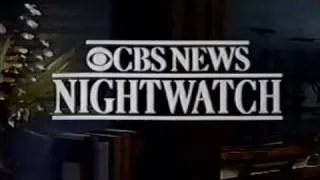 CBS News Nightwatch Open January 21, 1991