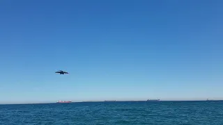 Royal Air Force C17 landing in Gibraltar