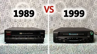 VCR 1989 VS 1999 — Shivaki and Daewoo brand