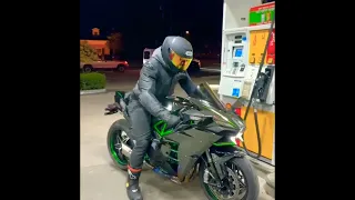 INSANE Ninja H2 Straight Piped 🤤🔥 #futurebiker #1day