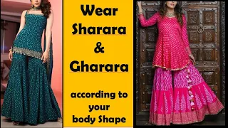 How to choose Sharara and Gharara according to your body shape// Fashion Plug