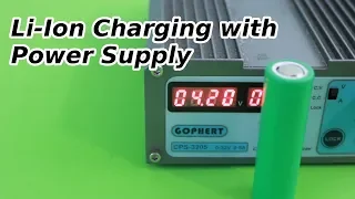 How to Charge Lithium Ion Batteries with a Power Supply