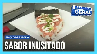 Pizza com sushi faz sucesso em food truck da zona sul de São Paulo