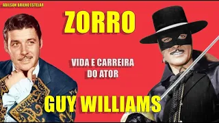 Zorro, a vida do ator,  Guy Williams o Don Diego de la Vega !