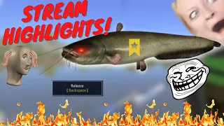 RELEASING A TROPHY CATFISH ON ACCIDENT? STREAM HIGHLIGHTS! #516 Russian fishing 4