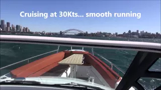 Onboard view of the Axopar 28 TTop - Smooth riding in rough water