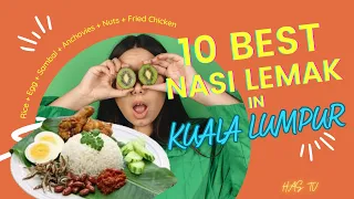 10 Best Nasi Lemak in Kuala Lumpur #nasilemak #authenticfood #kualalumpur #malaysia