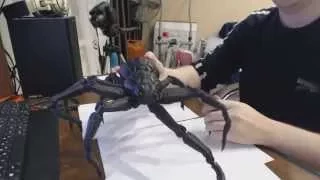 3d printed giant spider robot moving parts