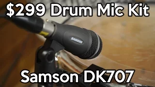 Complete 7 Piece  Drum Mic Kit for $299 Samson DK707 | SpectreSoundStudios DEMO