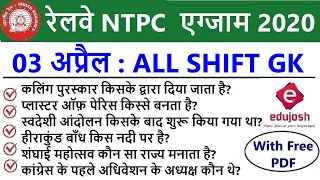 RRB NTPC Exam Analysis 2020 / RRB NTPC 3 April 2021 - ALL Shift Asked Question / RRB Exam Review