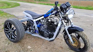 Custom Trike: Motorcycle + Car Wheels!