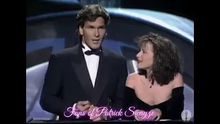 Patrick Swayze and Jennifer Grey at the 60th Annual Academy Awards