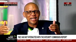 ANC media briefing on its SG asked to step aside by the Integrity Commission